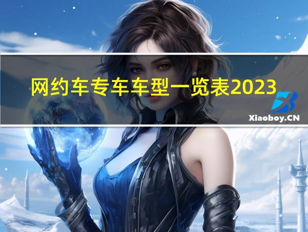 网约车专车车型一览表2023最新版的相关图片