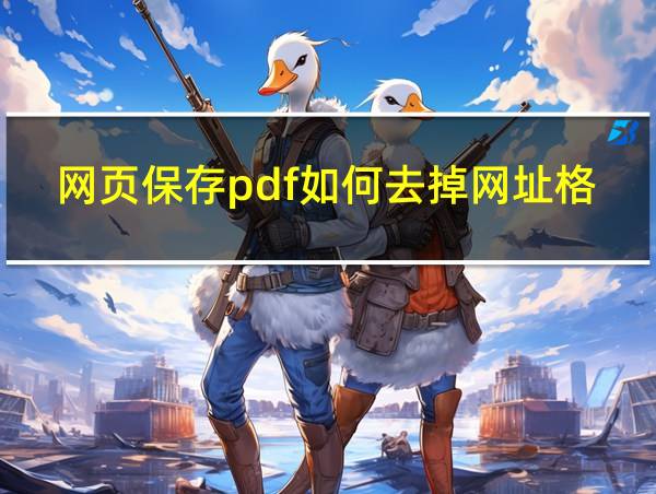 网页保存pdf如何去掉网址格式的相关图片