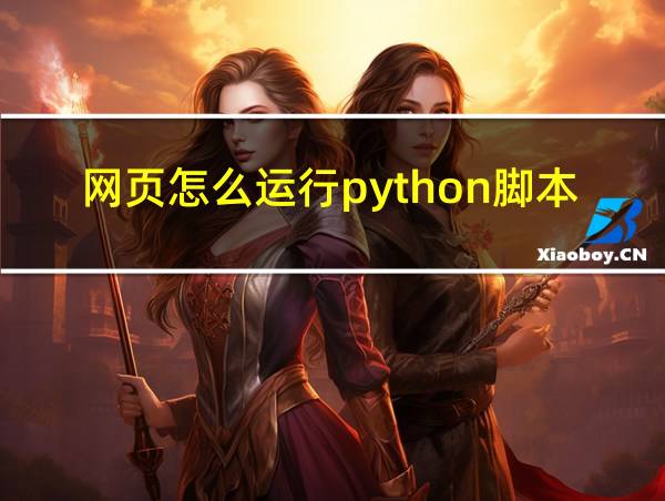 网页怎么运行python脚本的相关图片