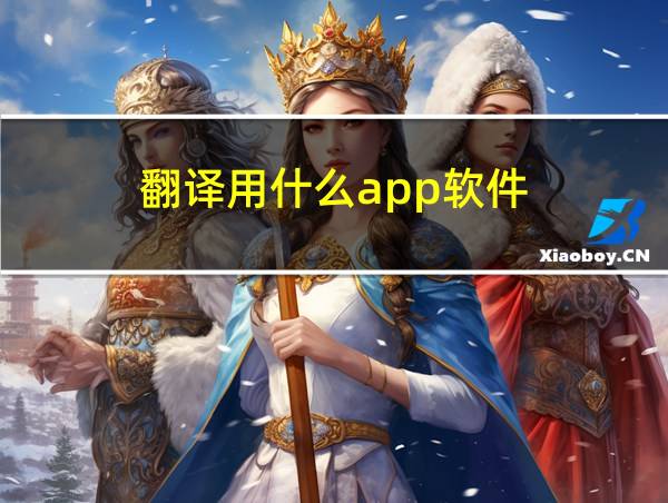 翻译用什么app软件的相关图片