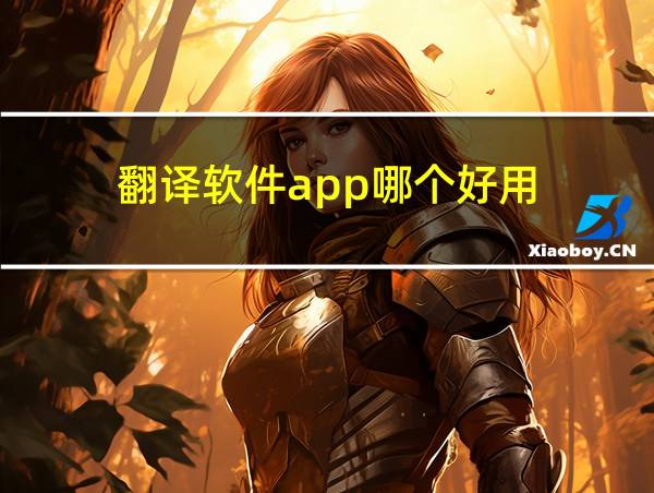 翻译软件app哪个好用的相关图片