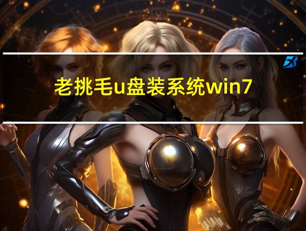 老挑毛u盘装系统win7的相关图片