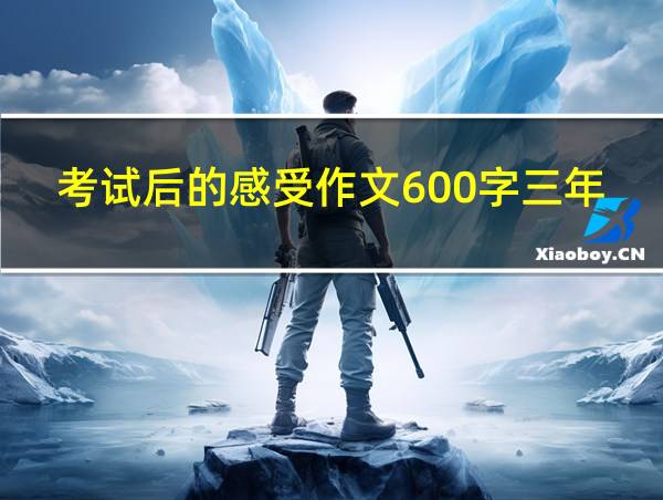 考试后的感受作文600字三年级的相关图片