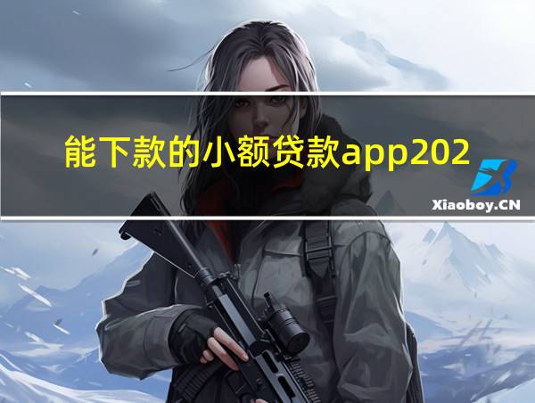 能下款的小额贷款app2024的相关图片