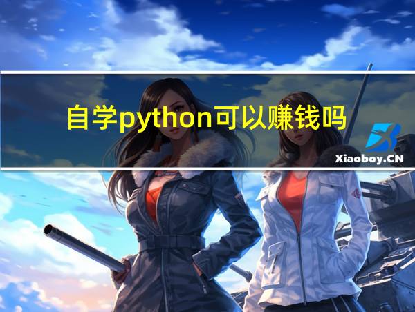 自学python可以赚钱吗的相关图片