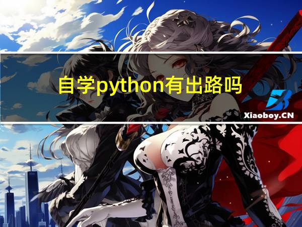 自学python有出路吗的相关图片