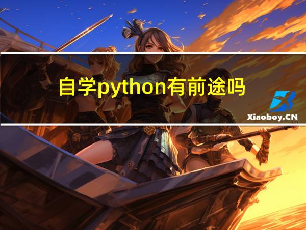 自学python有前途吗的相关图片