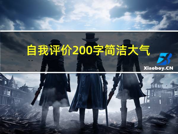 自我评价200字简洁大气的相关图片