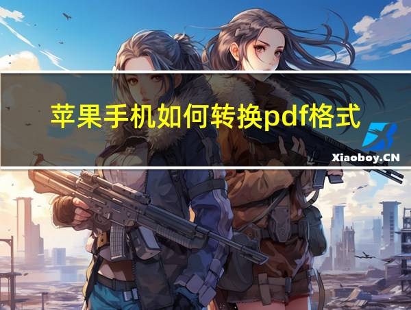 苹果手机如何转换pdf格式的相关图片