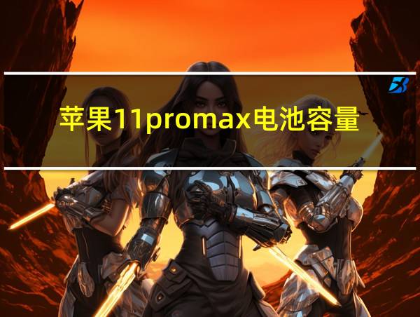 苹果11promax电池容量的相关图片