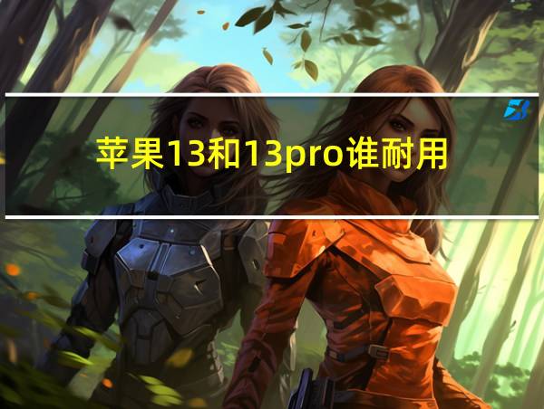 苹果13和13pro谁耐用的相关图片