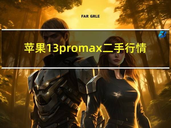 苹果13promax二手行情的相关图片