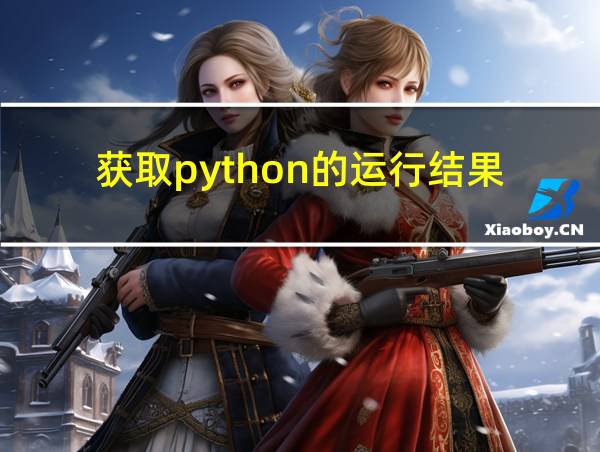 获取python的运行结果的相关图片