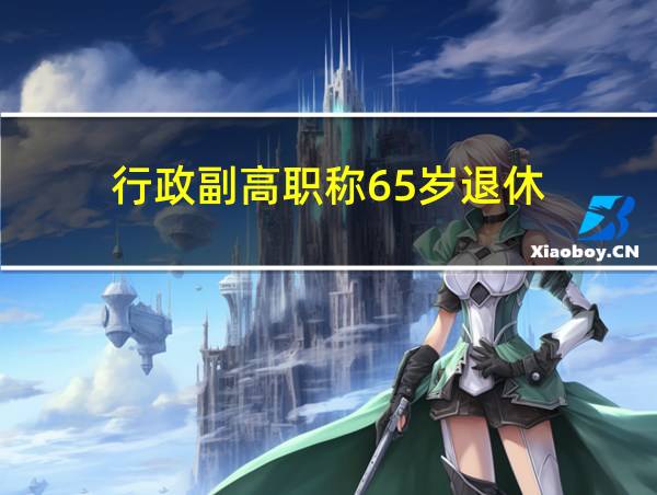 行政副高职称65岁退休的相关图片