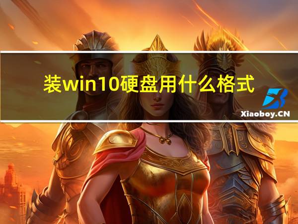 装win10硬盘用什么格式的相关图片