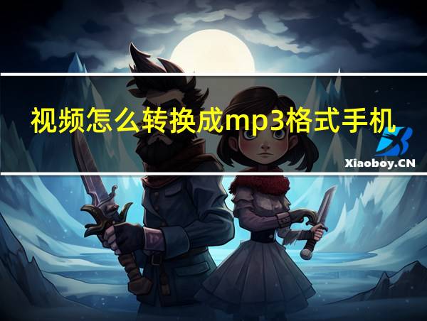 视频怎么转换成mp3格式手机的相关图片