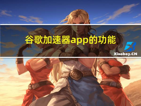 谷歌加速器app的功能的相关图片