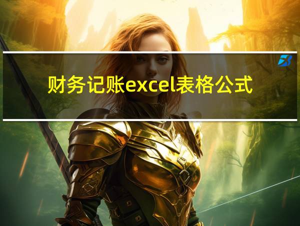 财务记账excel表格公式的相关图片