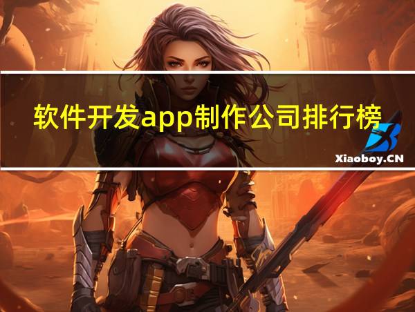 软件开发app制作公司排行榜的相关图片