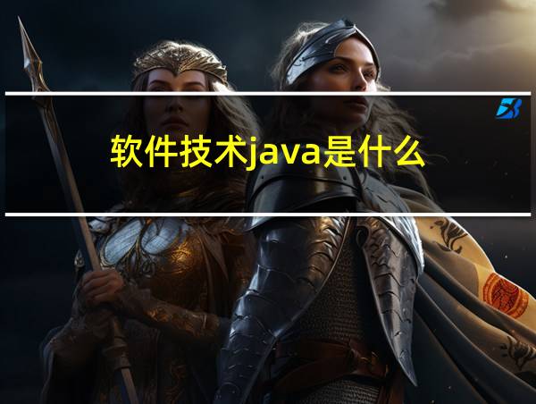 软件技术java是什么的相关图片