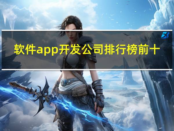 软件app开发公司排行榜前十名的相关图片