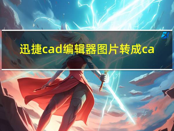 迅捷cad编辑器图片转成cad的相关图片