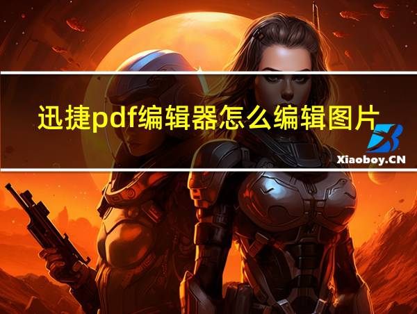 迅捷pdf编辑器怎么编辑图片文字的相关图片