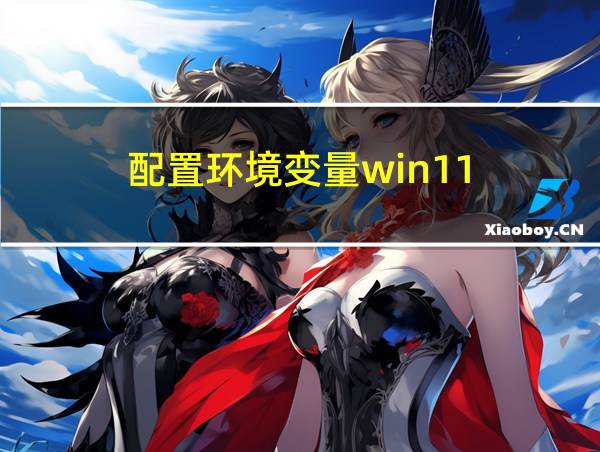 配置环境变量win11的相关图片