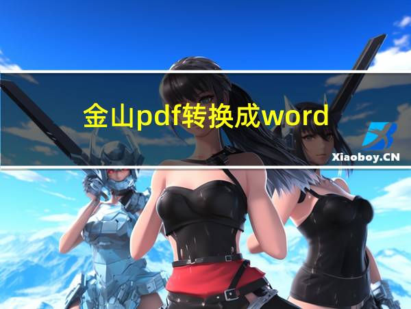 金山pdf转换成word的相关图片