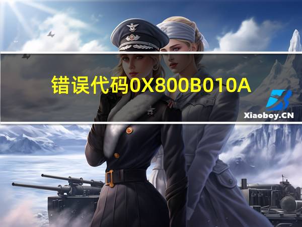 错误代码0X800B010A的相关图片