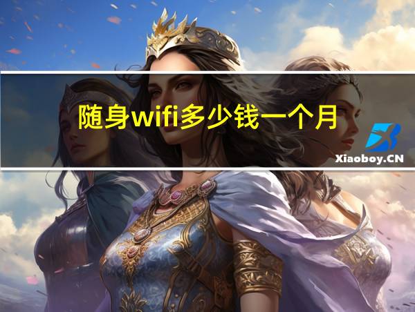 随身wifi多少钱一个月的相关图片