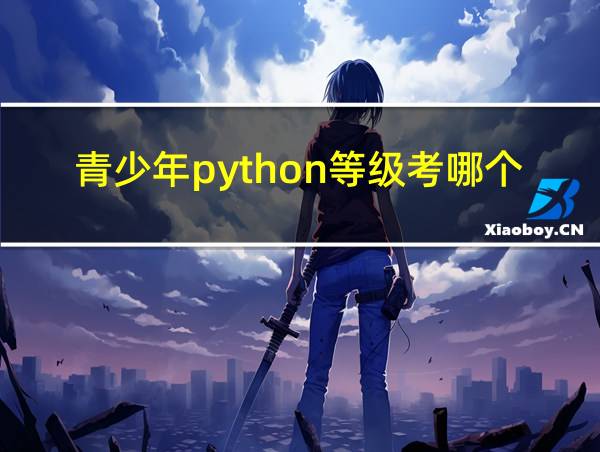 青少年python等级考哪个机构组织的权威的相关图片