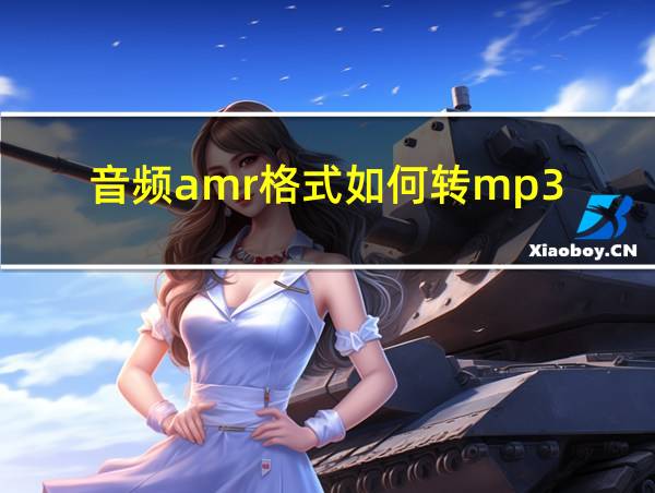 音频amr格式如何转mp3的相关图片