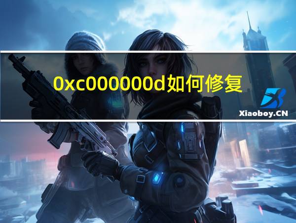 0xc000000d如何修复的相关图片