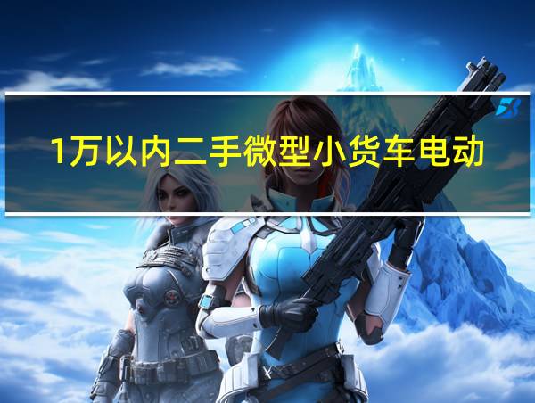 1万以内二手微型小货车电动的相关图片