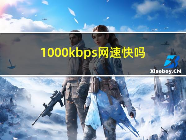 1000kbps网速快吗的相关图片