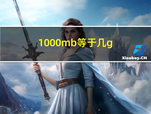 1000mb等于几g的相关图片