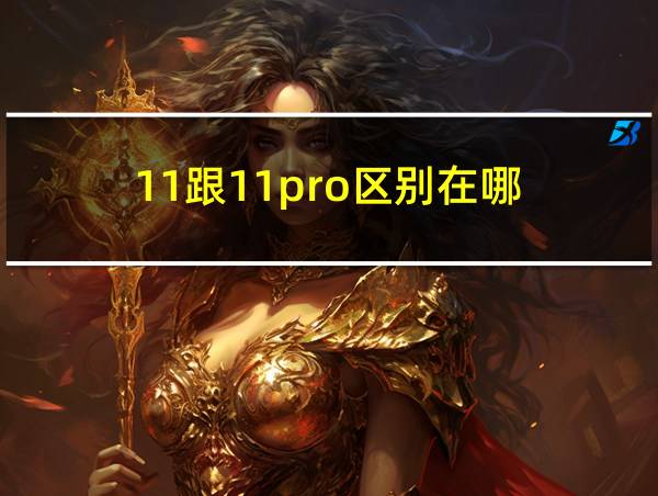 11跟11pro区别在哪的相关图片