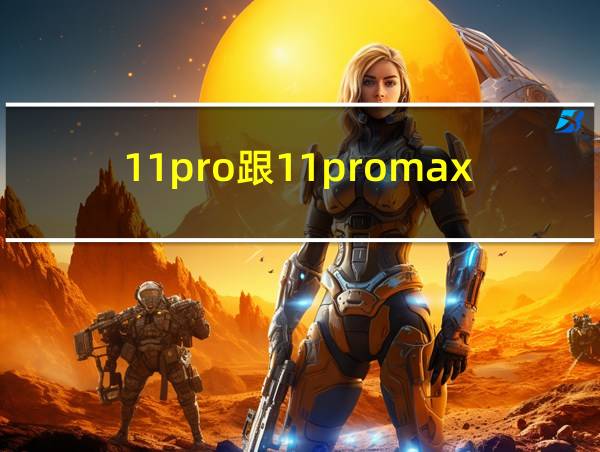 11pro跟11promax对比的相关图片