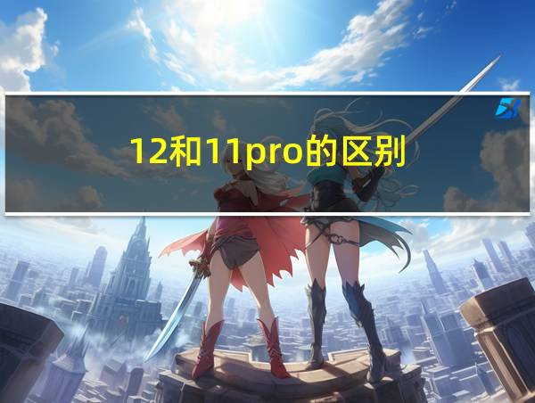 12和11pro的区别的相关图片