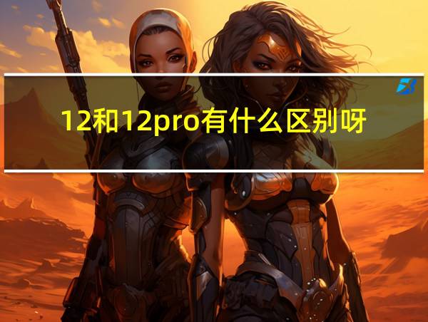 12和12pro有什么区别呀的相关图片