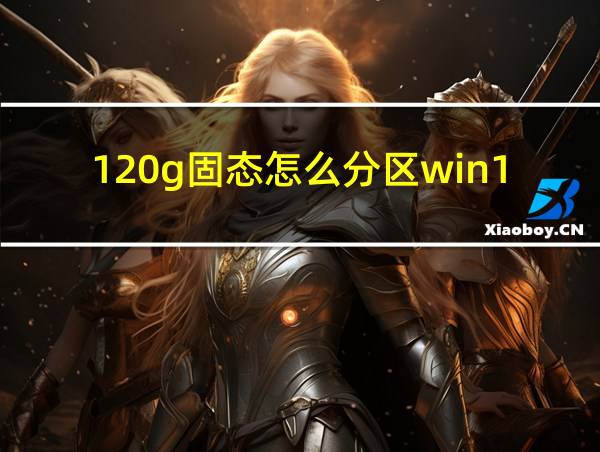 120g固态怎么分区win10的相关图片