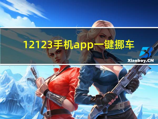 12123手机app一键挪车的相关图片