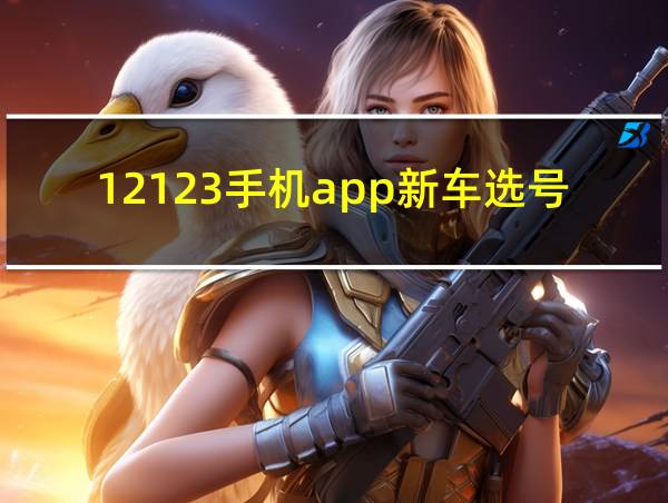 12123手机app新车选号的相关图片