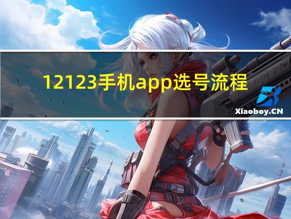 12123手机app选号流程的相关图片