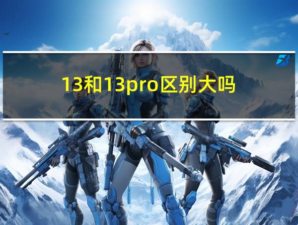 13和13pro区别大吗的相关图片