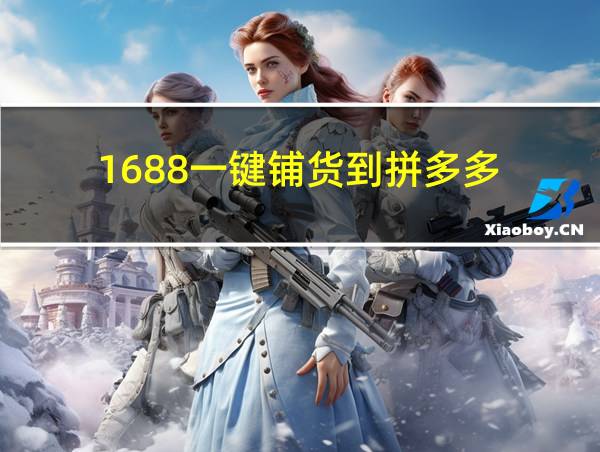 1688一键铺货到拼多多的相关图片