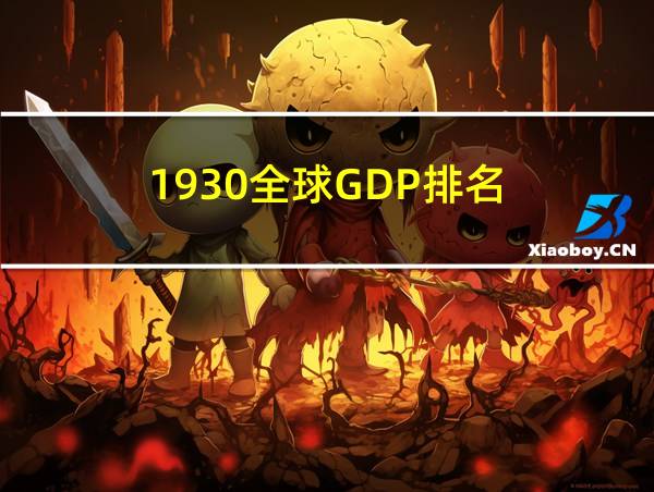 1930全球GDP排名的相关图片