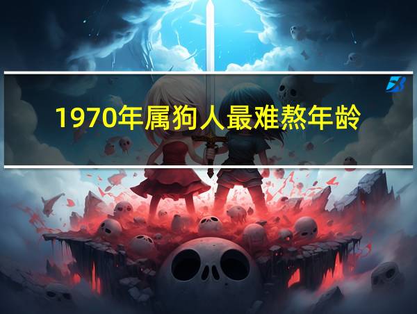 1970年属狗人最难熬年龄的相关图片