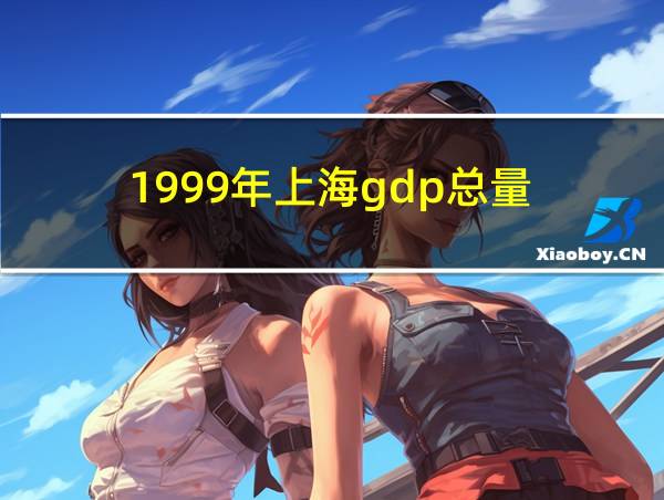 1999年上海gdp总量的相关图片